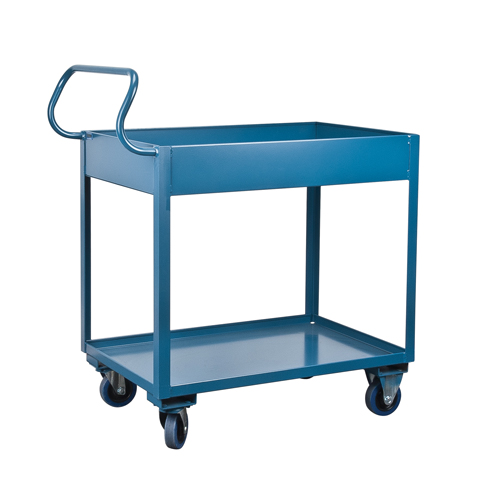 Chariots de service &agrave; bordure profonde, 2 Tiers, 24" la x 47" h x 36" p, Capacit&eacute; 1200 lb Distribution Industrielle GC