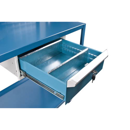 Mobile Service Cart, 2 Tiers, 24" W x 57" H x 40" D, 1200 lbs. Capacity Distribution Industrielle GC
