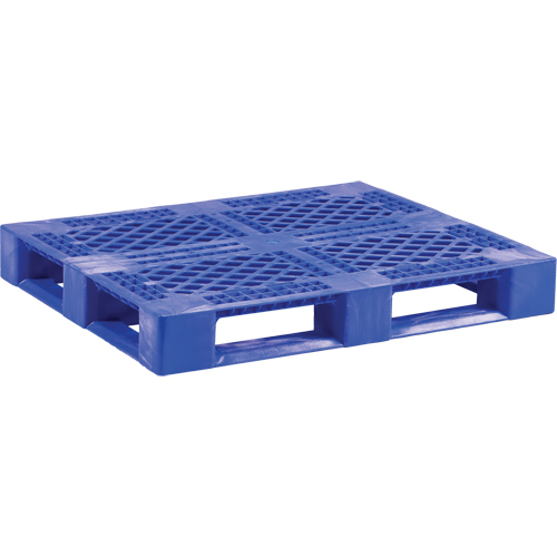 Palette en plastique pour usage moyen de qualit&eacute; alimentaire, 48" lo x 40" la x 6-1/10" h, Acc&egrave;s Quatre c&ocirc;t&eacute;s Distribution Industrielle GC
