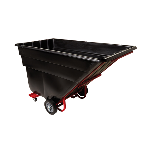 Chariot basculeur en acier, Poly&eacute;thyl&egrave;ne, 1-1/2 vg³, Capacit&eacute; de charge de 1200 lb Distribution Industrielle GC