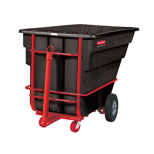 Chariot basculeur en acier, Poly&eacute;thyl&egrave;ne, 1-1/2 vg³, Capacit&eacute; de charge de 2100 lb Distribution Industrielle GC