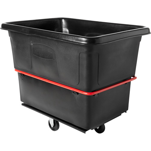 Chariot cubique utilitaire &agrave; usage intensif, Plastique recycl&eacute; noir, 48-1/4" lo x 34-1/8" la x 37-7/8" h, Volume 20 pi³, Capacit&eacute; 1200 lb Distribution Industrielle GC