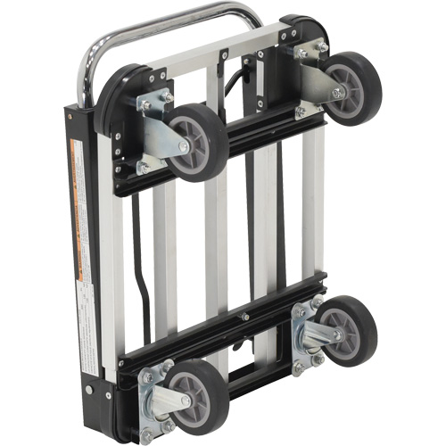 Chariot &agrave; plateforme repliable, Acier inoxydable, 300 lb, 28" lo x 16" la, Hauteur 33-1/2" Distribution Industrielle GC