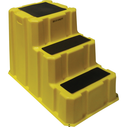 Escabeaux emboîtables industriels, 3 marches, 42" x 25-3/4" x Hauteur 29" Distribution Industrielle GC