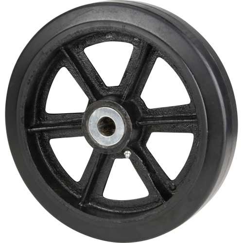 Roulettes en caoutchouc moul&eacute;, 6" (152,4 mm) dia. x 2" (50,8 mm) la, Capacit&eacute; de 500 lb (226,796 kg) Distribution Industrielle GC