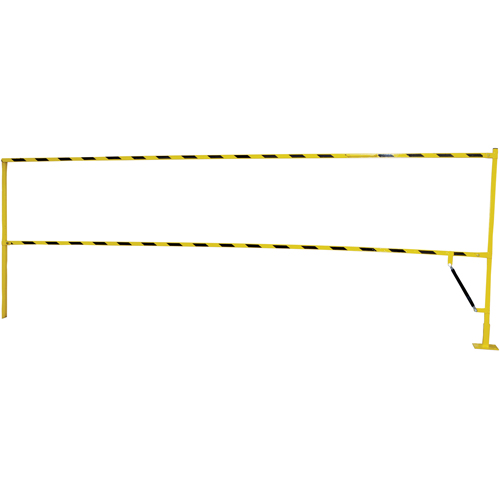 Barri&egrave;re &agrave; bascule de s&eacute;curit&eacute;, 10' lo x 42-5/8" ha, 159" &eacute;lev&eacute;e, Jaune Distribution Industrielle GC