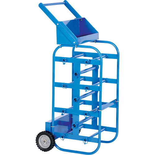 Portable Wire Reel Caddy, Steel, 11 Rod, 19-1/2" W x 43-1/4" H x 17-1/2" D, 150 lbs. Capacity Distribution Industrielle GC