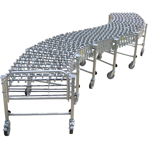 Convoyeurs extensibles/flexibles, 30" la x 12' 2" lo, Capacit&eacute; de 376 lb par pi lin. Distribution Industrielle GC