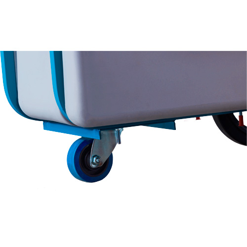 Chariot basculeur en acier, Poly&eacute;thyl&egrave;ne, 0,625 vg³, Capacit&eacute; de charge de 850 lb Distribution Industrielle GC