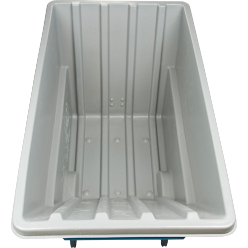 Chariot basculeur en acier, Poly&eacute;thyl&egrave;ne, 1,1 vg³, Capacit&eacute; de charge de 1250 lb Distribution Industrielle GC