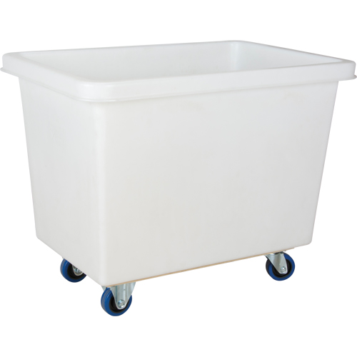 Tapered Wall Box Truck, White Polyethylene, 39" L x 27" W x 31" H, 12 cu. ft. Volume, 600 lbs. Capacity Distribution Industrielle GC