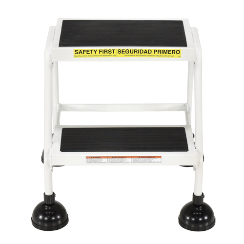 &eacute;chelles Stop-Step, 2 marches, Largeur de la marche 16", Hauteur de la plateforme 18-9/16", Acier Distribution Industrielle GC