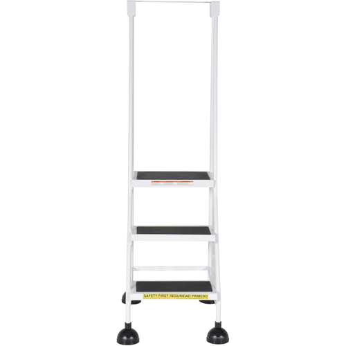 Stop-Step Ladders, 3 Steps, 16" Step Width, 28-11/16" Platform Height, Steel Distribution Industrielle GC