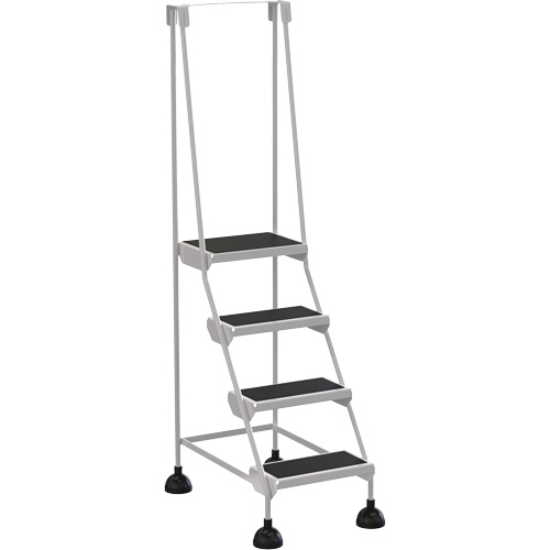 Stop-Step Ladders, 4 Steps, 16" Step Width, 38-3/16" Platform Height, Steel Distribution Industrielle GC