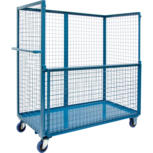 Wire Mesh Stock Truck, Steel, 24" x 55" x 36", 1200 lbs. Capacity Distribution Industrielle GC