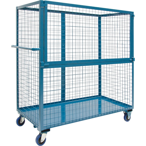 Wire Mesh Stock Truck, Steel, 24" x 55" x 36", 1200 lbs. Capacity Distribution Industrielle GC