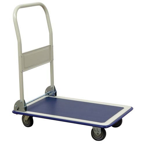 Chariot &agrave; plateforme avec poign&eacute;e pliante, Acier, 440 lb, 29" lo x 19" la, Hauteur 32-1/2" Distribution Industrielle GC