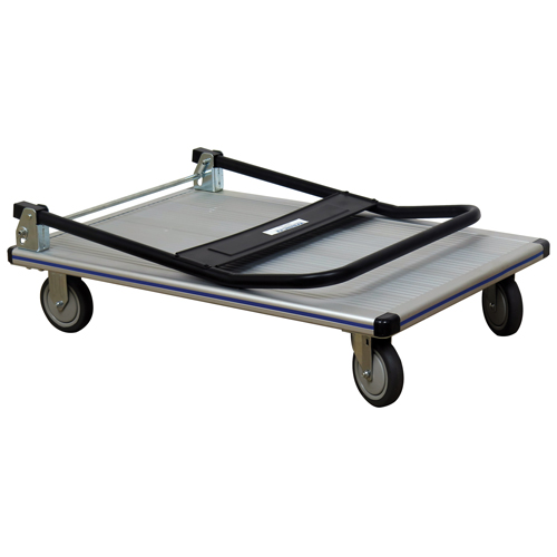 Chariot &agrave; plateforme avec poign&eacute;e pliante, Aluminium, 550 lb, 35-1/2" lo x 24" la, Hauteur 35-1/2" Distribution Industrielle GC