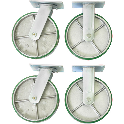 8" Caster Set for Platform Truck Distribution Industrielle GC
