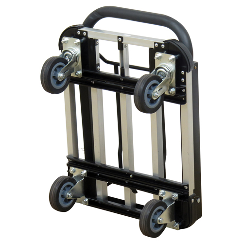 Chariot &agrave; plateforme avec poign&eacute;e pliante, Aluminium, 300 lb, 28" lo x 16" la, Hauteur 37,75" Distribution Industrielle GC