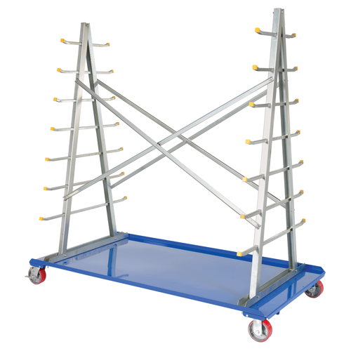 Chariot &agrave; cadre en A pour barres et tuyaux, Acier, 36-3/4" la x 73-3/4" p x 72-1/2" h, Capacit&eacute; de 2000 lb Distribution Industrielle GC