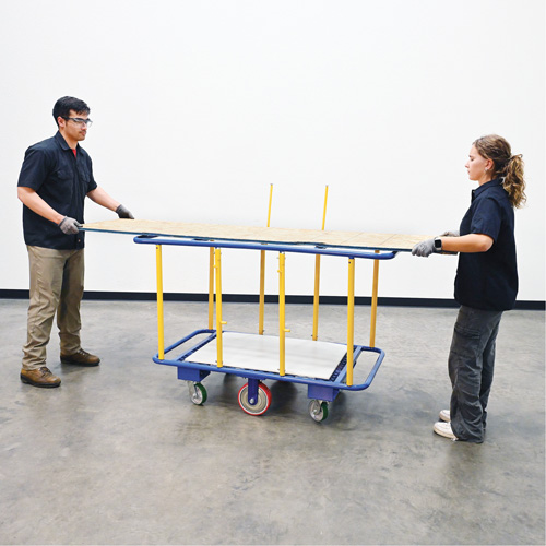 Chariot horizontal pour panneaux, 63-7/16" x 28-1/2" x 40-15/16", Capacit&eacute; 2000 lb Distribution Industrielle GC