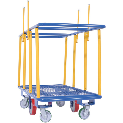 Chariot horizontal pour panneaux, 63-7/16" x 28-1/2" x 40-15/16", Capacit&eacute; 2000 lb Distribution Industrielle GC