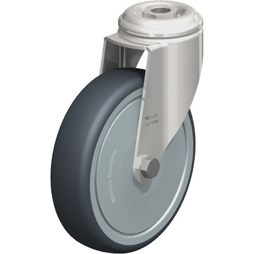 Stainless Steel Thermoplastic Elastomer Caster, Swivel, 5" (127 mm) Dia., 265 lbs. (120 kg.) Capacity Distribution Industrielle GC