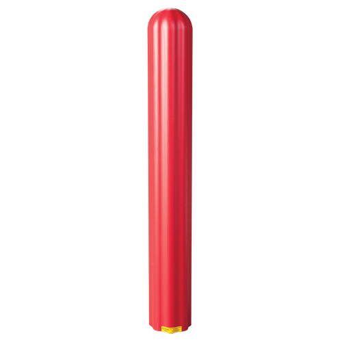 Ribbed Bollard Cover, 4" Dia. x 56" L, Red Distribution Industrielle GC