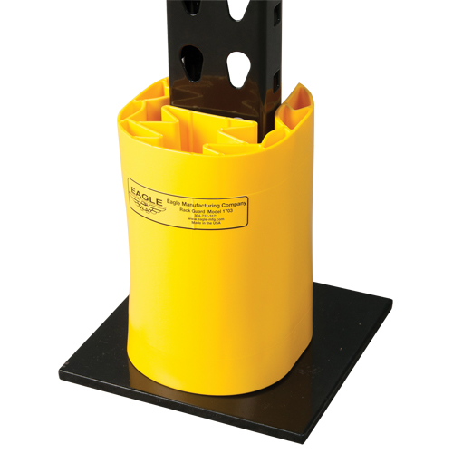 Polyethylene Rack Guard, 5" W x 6" L x 8" H, Yellow Distribution Industrielle GC