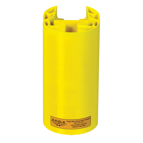 Butoir en poly pour rayonnage, 5" la x 6" lo x 8" h, Jaune Distribution Industrielle GC