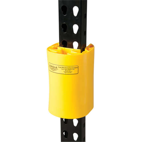 Butoir en poly pour rayonnage, 5" la x 6" lo x 8" h, Jaune Distribution Industrielle GC