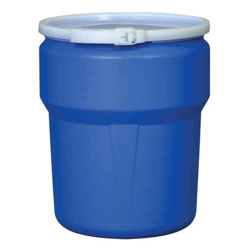 Nestable Polyethylene Drum, 10 US gal (8.33 imp. gal.), Open Top, Blue Distribution Industrielle GC