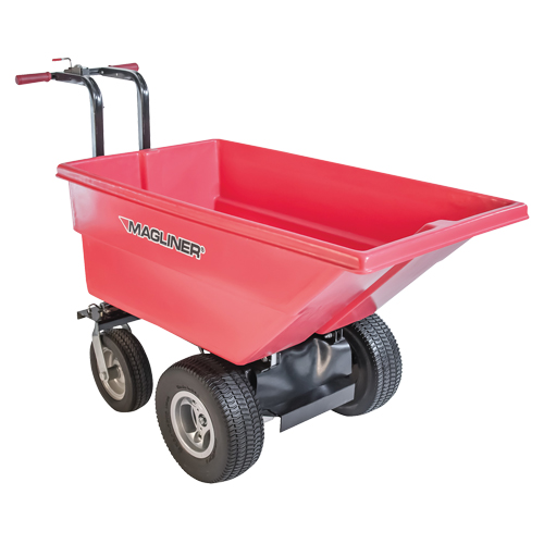 Chariot &agrave; bascule motoris&eacute;, Capacit&eacute; 6 cu.ft., 40" h x 25" la x 56" p Distribution Industrielle GC