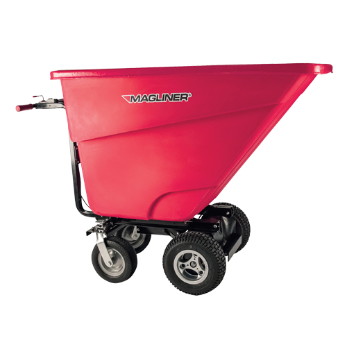 Chariot &agrave; bascule motoris&eacute;, Capacit&eacute; 13.5 cu.ft., 45" h x 27" la x 68" p Distribution Industrielle GC