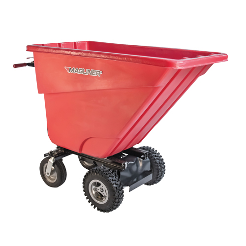 Chariot &agrave; bascule motoris&eacute;, Capacit&eacute; 13.5 cu.ft., 45" h x 26-1/2" la x 68" p Distribution Industrielle GC