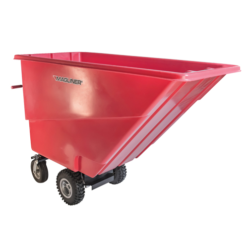 Chariot &agrave; bascule motoris&eacute;, Capacit&eacute; 27 cu. ft., 51" h x 81" la x 33" p Distribution Industrielle GC