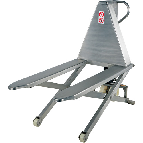 Table &eacute;l&eacute;vatrice de palettes, 45" lo x 26-3/4" la, Acier inoxydable, Capacit&eacute; de 2000 lb Distribution Industrielle GC