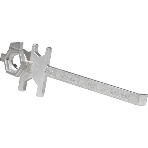 Cl&eacute; pour baril, Ouverture de 3/4"/2", Poign&eacute;e 9-1/2", Acier inoxydable Distribution Industrielle GC