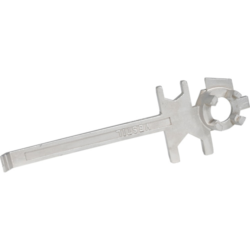 Cl&eacute; pour baril, Ouverture de 3/4"/2", Poign&eacute;e 9-1/2", Acier inoxydable Distribution Industrielle GC