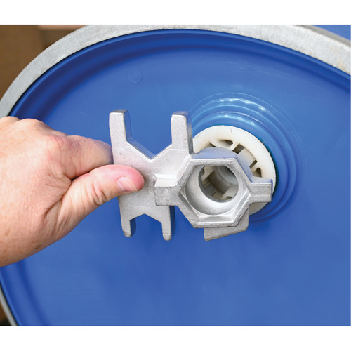Cl&eacute; pour baril, Ouverture de 3/4"/2", Poign&eacute;e 9-1/2", Acier inoxydable Distribution Industrielle GC