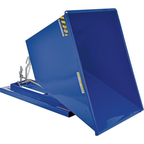 Self-Dumping Hopper, Steel, 1 cu.yd., Blue Distribution Industrielle GC