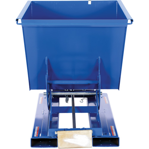 Self-Dumping Hopper, Steel, 1/2 cu.yd., Blue Distribution Industrielle GC