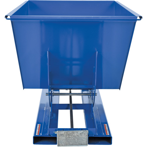 Self-Dumping Hopper, Steel, 1 cu.yd., Blue Distribution Industrielle GC