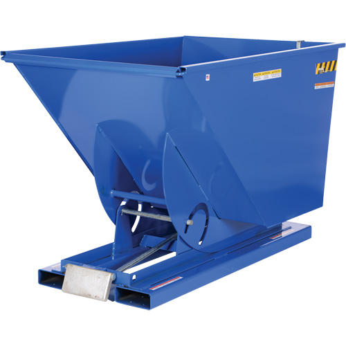 Self-Dumping Hopper, Steel, 1-1/2 cu.yd., Blue Distribution Industrielle GC