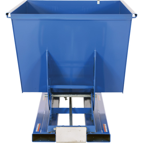 Self-Dumping Hopper, Steel, 1-1/2 cu.yd., Blue Distribution Industrielle GC
