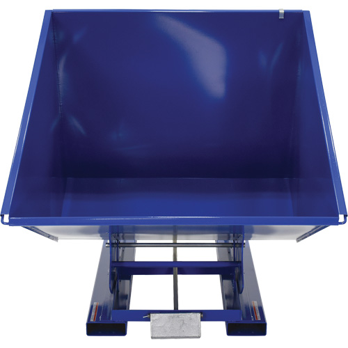 Self-Dumping Hopper, Steel, 2 cu.yd., Blue Distribution Industrielle GC