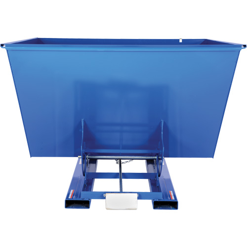 Self-Dumping Hopper, Steel, 2-1/2 cu.yd., Blue Distribution Industrielle GC