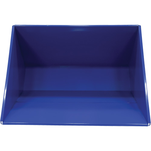 Self-Dumping Hopper, Steel, 3 cu.yd., Blue Distribution Industrielle GC