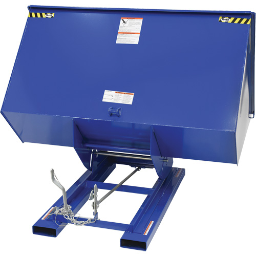Self-Dumping Hopper, Steel, 3 cu.yd., Blue Distribution Industrielle GC